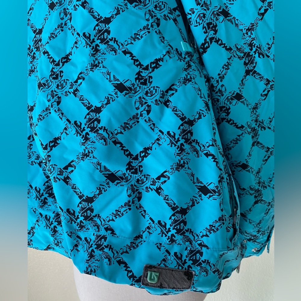 Burton snowboarding jacket black / teal size XS BNWOT - Picture 11 of 13